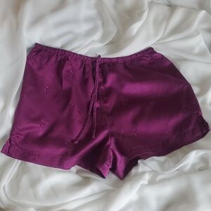 Victoria's Secret Magenta Satin Shorts